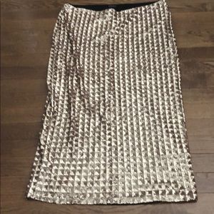 ELOQUII ROSE GOLD SEQUIN MAXI SKIRT SZ 24